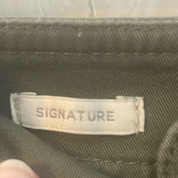 Talbots olive green‎ signature pants ankle zipper, size 6 - Picture 7 of 12